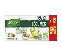 Knorr Bouillon Deshydraté de Légumes, Bio, Les 12 Cubes, 120g
