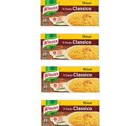 Knorr: Classico Lot de 4 boîtes de 10 cubes de bouillon, goût classique, 10 g par cube, importation italienne