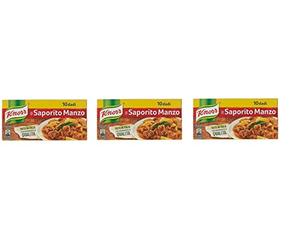 Knorr dado saporito manzo brodo Lot de 3 cubes à soupe bouillon 10 pz