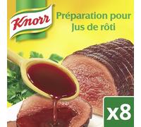 KNORR - Extrait Concentré pour Jus de Rôti, Saveur Intense et Fondante, Lot 8x9g - Le Lot De 4