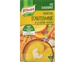 Knorr Les Classiques Soupe Liquide Douceur d'Automne Crème Fraîche, Fabriqué en France, 1L