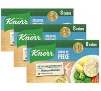 Knorr lot de 3 bouillons de poisson 8 cubes