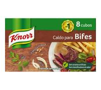 Knorr Lot de 8 cubes de bouillon de bœuf - 80 g - Mélange d'assaisonnement
