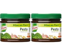 Knorr Mise En Place Pesto (Basilic + Ail), Sans colorant ni conservateur, Vegan 340g (Lot de 2)
