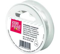 KNORR prandell 218048150 Fil perlé transparent 50 m Ø 0,15 mm transparent