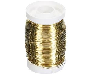 Knorr Prandell 6465749 Fil métallique 150 m/Ø 0,3 mm, Couleur Laiton
