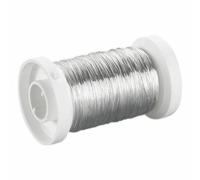 Knorr Prandell Laiton Fil Rond 0, 6mm X 15m-Argent,, Tressage De Fil, Fleuristerie, Passe-Temps Couleurs, Découpage