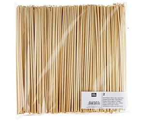 Knorr Prandell Lot de 2 pailles en MDF 22 cm Naturel Clair