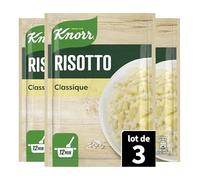 Knorr Risotto Le Classique - plat cuisiné en 12min - simple et rapide - riz 100% italien - lot de 3