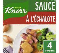 KNORR - Sauce Déshydratée Saveur Échalote Intense, Pratique et Rapide à Préparer (33g) - Le Lot De 4