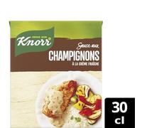 KNORR - Sauce onctueuse aux champignons et crème fraîche, saveur gourmande en brique 30 cl - Le Lot De 4