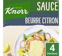 KNORR - Sauce Saveur Beurre Citron, Facile à Préparer pour Rehausser Vos Plats (Sachet 42g) - Le Lot De 4