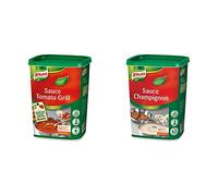 Knorr Sauce Tomato Grill déshydratée 900g jusqu'à 6L & Sauce Champignon déshydratée 800g jusqu'à 6,2L