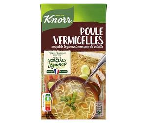 Knorr Saveurs d'Antan Soupe Poule Vermicelles Petits Légumes 1l - Lot de 4