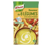 Knorr Soupe Douceur de 8 Légumes à la Crème Fraîche 1 L - Lot de 4