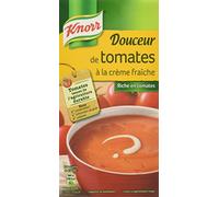 Knorr Soupe Douceur de Tomates à la Crème Fraîche, Fabriqué en France, 4L (Lot de 4 x 1L)