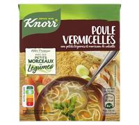 Knorr Soupe Liquide Saveurs D'antan Poule et Vermicelles, Soupe Rapide à préparer, Fabriqué en France, 300 ml (Lot de 1)