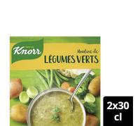 KNORR - Soupe Mille-saveurs aux Légumes Verts, Onctuosité Réconfortante (2x30cL) - Le Lot De 3