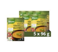 Knorr Soupe Velours Tomates & Mozzarella – Instantanée – 3 portions x 96 g (Lot de 5)