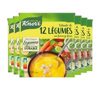 Knorr Soupe Veloute de 12 Legumes au Fromage Frais 30 cl - Lot de 6