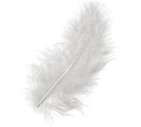 KnorrPrandell Gütermann 6619002 Lot de 15 Plumes de marabu Blanc 10 cm