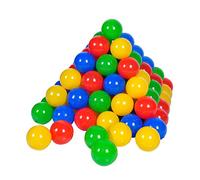 Knorrtoys 56789-100 Balles Scintillantes de Couleur Bleu, Rouge, Jaune et Vert sans plastifiant diamètre 6 cm - Certifiée TÜV