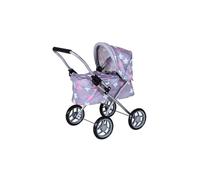 Knorrtoys 63344 Mini Lili Poussette pour poupée Motif étoiles Gris/Rose