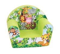 Knorrtoys Fauteuil pour Enfant Design Jungle, Chaise Confortable pour Chambre d'enfant, Siège en Mousse Souple pour Garçons et Filles, 51 x 34 x 42 cm