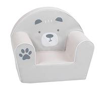 Knorrtoys Fauteuil pour Enfant Design Ours Paul, Siège en Mousse Confortable pour Chambre d'enfant, Canapé Léger pour Garçons et Filles, 51 x 34 x 42 cm