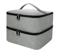 Knoruley 1 PCS Sac Organisateur de Vernis à Ongles Double Couche Porte-Vernis à Ongles Sac Organisateur de Vernis à Ongles