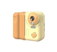 Knoruley Appareil Photo Instantané pour Enfants 1080P HD avec Écran IPS 2,4 Pouces, Zoom Optique 10X. Comprend une Carte TF Jaune de 32 Go.