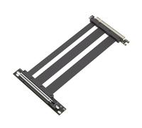 Knoruley Câble D'Extension de Carte Graphique PCI-E 5.0 X16 Riser 90°, Monté avec Cordon D'Extension GPU Noir