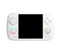 Knoruley Console de Portable Rétro RG CubeXX avec Écran IPS de 3,95 Pouces, Système Linux 64 Bits avec Joystick RGB, Compatible 32 Go, Blanc
