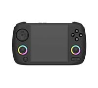 Knoruley Console de Portable Rétro RG CubeXX avec Écran IPS de 3,95 Pouces, Système Linux 64 Bits avec Joystick RGB et Support - 32 Go, Couleur Noir