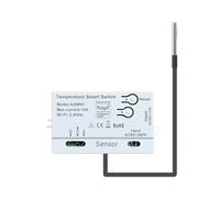 Knoruley Interrupteur de Contrôle de Température Intelligent Tuya WiFi, Capteur 2,4 GHz avec Sonde de Température D'1 Mètre