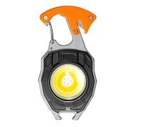 Knoruley Lampe de Travail Porte-Clés COB Lampe de Poche d'urgence LED avec Ouvre-Bouteille Mini Torche Rechargeable 6 Modes