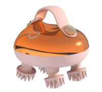 Knoruley Masseur Électrique de Cuir Chevelu, Masseur de Tête Rechargeable, Relaxation Du Stress Du Cuir Chevelu, Étanche, Grattoir de Cuir Chevelu Portatif, Installation Facile