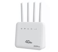 Knoruley Routeur WiFi 6 LTE 4G CPE avec Emplacement pour Carte SIM 4G Modem WiFi 300 Mbps Antenne Booster Signal WiFi pour l'europe