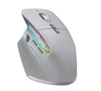 Knoruley Souris sans Bluetooth 5.0 Souris 2,4 G Souris Optique Portable sans Ergonomique Souris D'Ordinateur pour Droitier Gris
