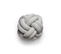 Design House Stockholm Coussin Knot 30 x 30 x 15 cm Blanc/Gris