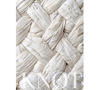 Knot Tight White Decorative Book: Woven Aesthetic Blank Coffee Table Book, Neutral Interior Design Accent