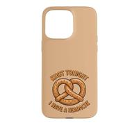 Knot Tonight I Have A Headache Bretzel Alimentaire drôle Sarcastique Coque pour iPhone 15 Pro Max