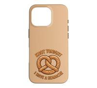 Knot Tonight I Have A Headache Bretzel Alimentaire drôle Sarcastique Coque pour iPhone 16 Pro