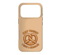 Knot Tonight I Have A Headache Bretzel Alimentaire drôle Sarcastique Coque pour iPhone 17 Pro