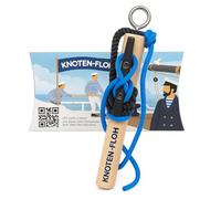 Knoten-Floh Kit d'exercices de nœud capitaine XXL - Nœuds d'apprentissage pour permis de bateau SBF et pompiers avec tableau à nœuds et instructions (français non garanti)