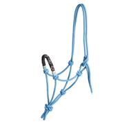 Knotenhalfter Pearls, Azurblau, Warmblut