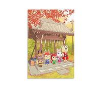 KNOTSS Animal Crossing Friends Club Poster décoratif sur toile pour chambre à coucher 40 x 60 cm