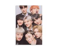 KNOTSS Ateez Group Poster décoratif sur toile pour tous les membres de la famille 30 x 45 cm