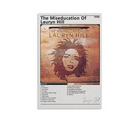 KNOTSS Poster décoratif sur toile « The Miseducation of Lauryn Hill » - Décoration murale moderne pour chambre à coucher - 30 x 45 cm