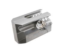 KNOTT Antivol d'Attelage Universel 400355.001 pour Remorque, Protection Robuste en Acier Galvanisé contre le Vol, Verrou de Sécurité Catch Lock pour Tête d'Attelage Standard